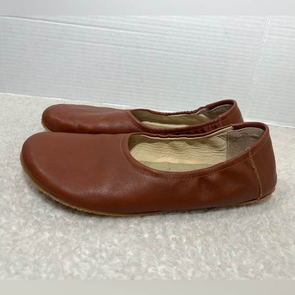 AINTAP Barefoot Men’s Sz 45 US 12 Handmade Turkey Brown Leather Slip On Shoes - Picture 4 of 12